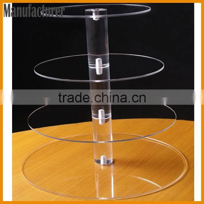 good quality 7 Tier /5 Tier /4 Tier Round acrylic Cupcake Tower Stand