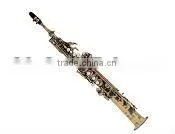 Straight type gold brass soprano saxophone