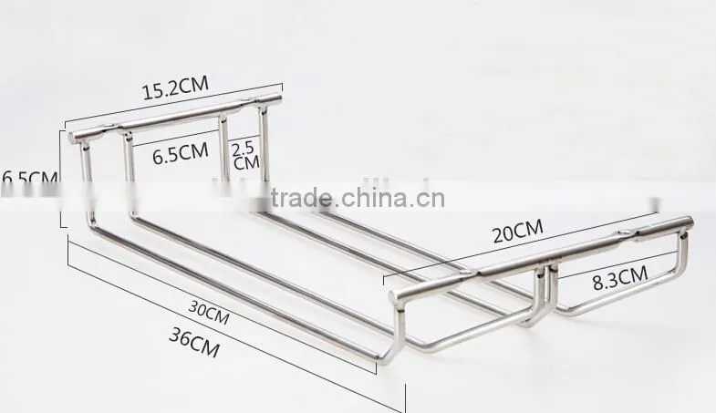 Chrome Wire Under Cabinet Stemware Holder