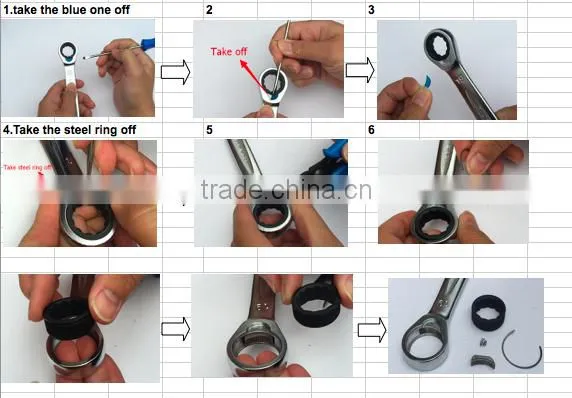 New Style Combination Ratchet Wrench With Knurling Handle