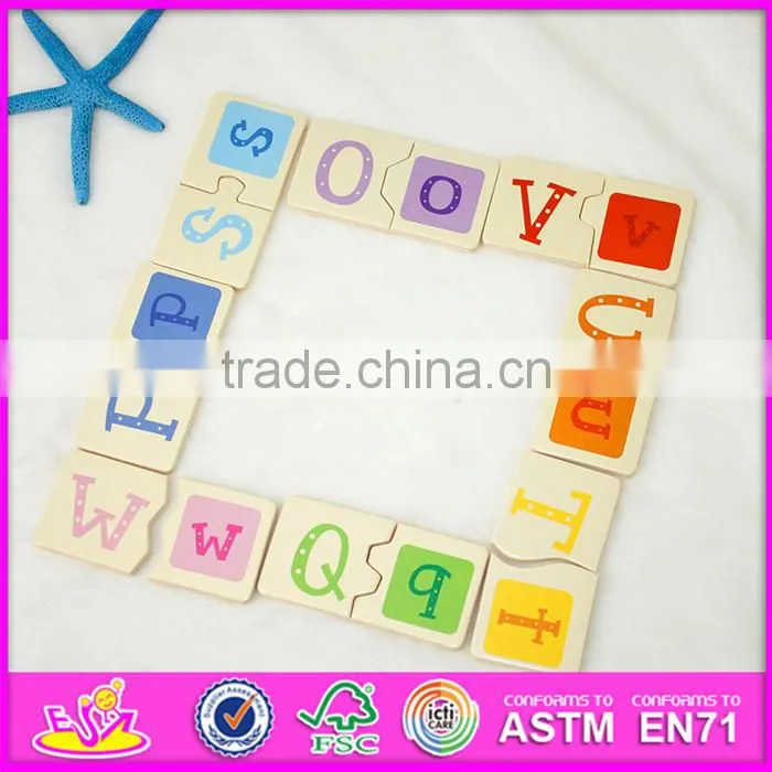 2016 hot sale educational children wooden mini domino set WJ276930
