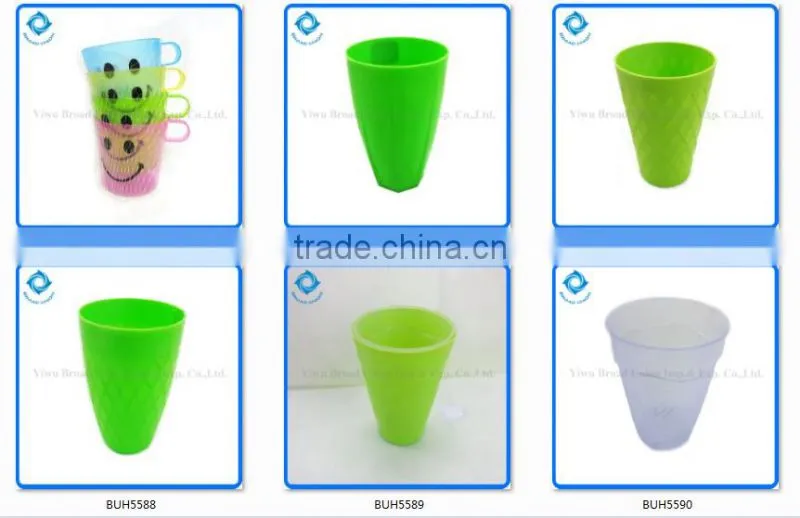 Plastic Water Cup Pink Water Cup Round Water Cup