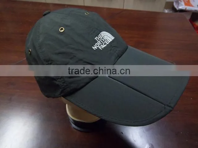 2015 Nylon Hot selling waterproof Folding Cap baseball cap