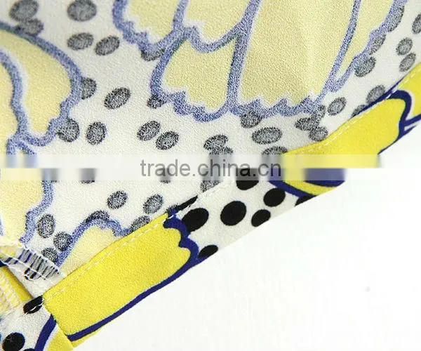 HD-D106 2014 hot design elegant women new arrival floral dress/casual ladies dress