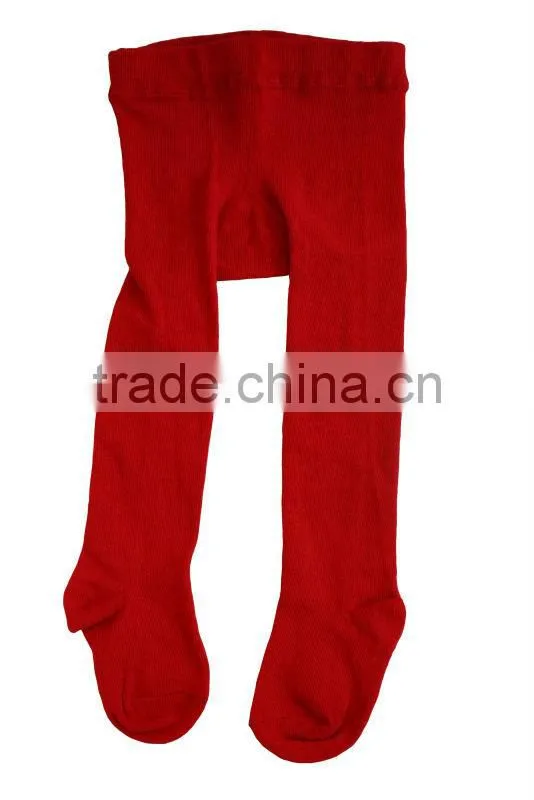 Baby plain pure color cotton tights pantyhose
