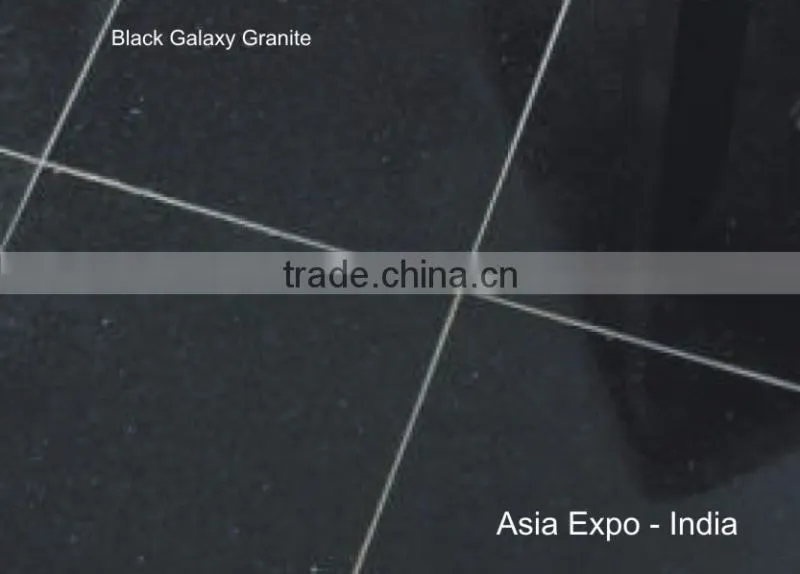 Granite Black Galaxy from India / Indian Black Granite Black Galaxy