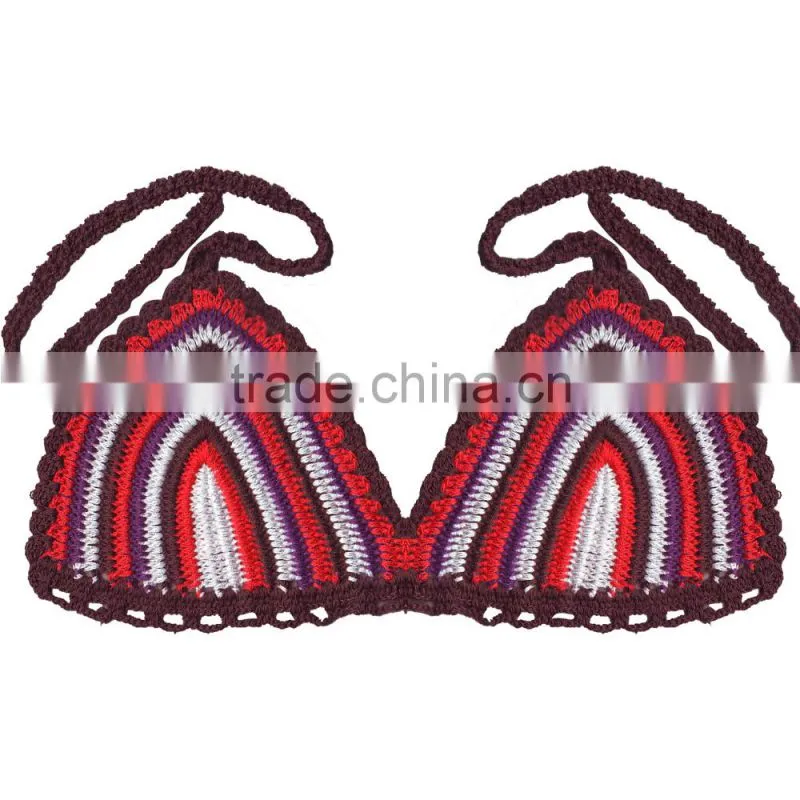 crochet cotton young ladies bra design