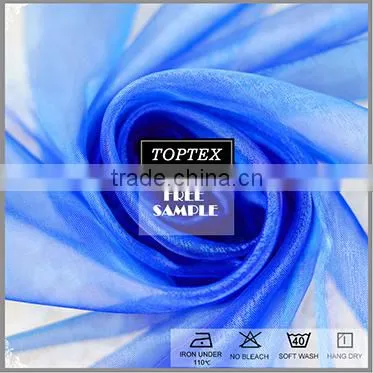 100%polyester organza chair sash fabric
