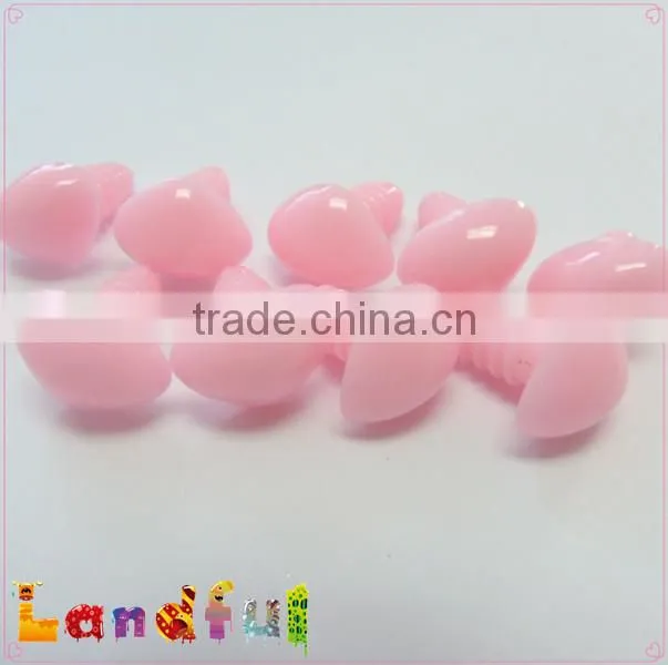 15mm Light Pink Triangle Nose Safety Plastic Nose Stuffed Bear Nose