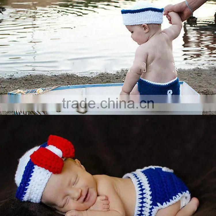 New Newborn Baby Infant Knitted Crochet Costume Photo Photography Prop
