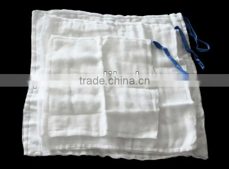 Super-absorbent surgical lap sponges with CE,ISO,FDA