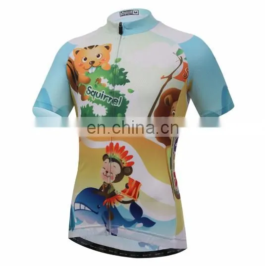 Comfortable Boys Children Cycling Jerseys Tight Bicycle Short Clothes Outdoor Sports Clothing For Kids