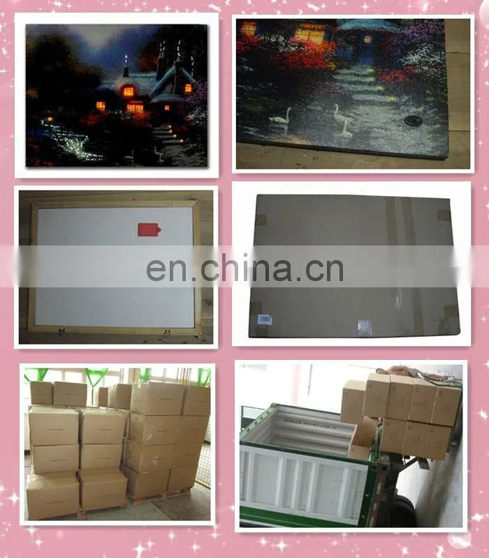 led lights decorative canvas art printing