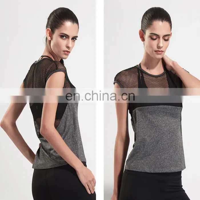 2017 Summer classic wholesale quick dry women t-shirts Comfortable bodybuilding microfiber shirt