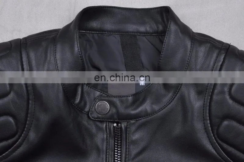 2017 Winter Handsome Quilted Leather Motorcycle Jacket Men
