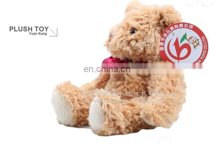 EN71 standard Promotional brown color cute plush teddy bear toy