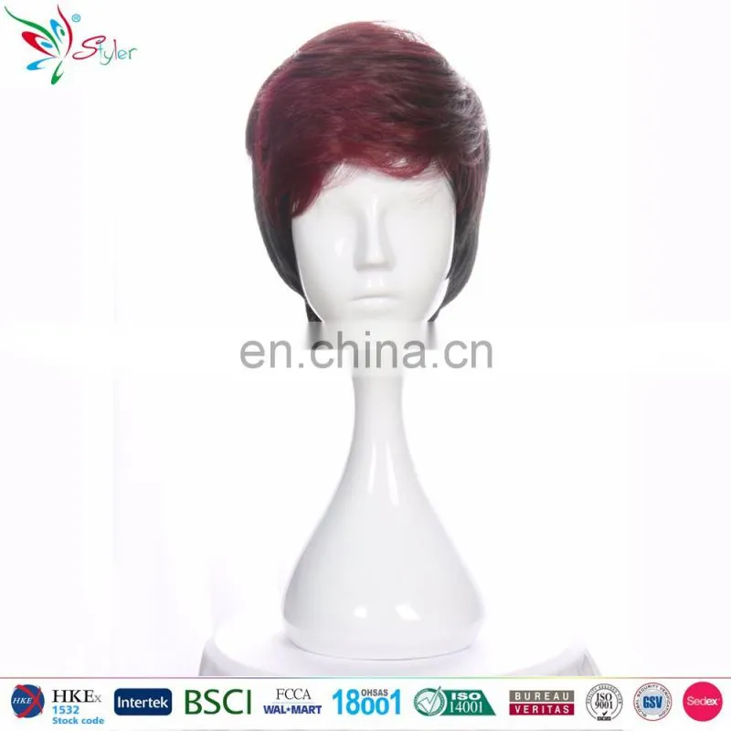 cheap wholesale brown short male wigs men wig