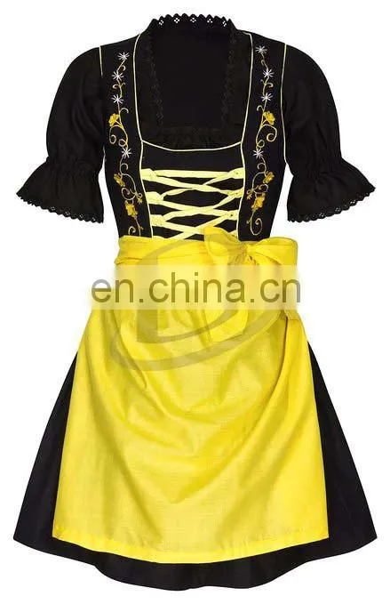 Bright Silk Dirndl Oktoberfest, Carnival Dress, Party Dress, Quality Dress(Traditional Clothing)