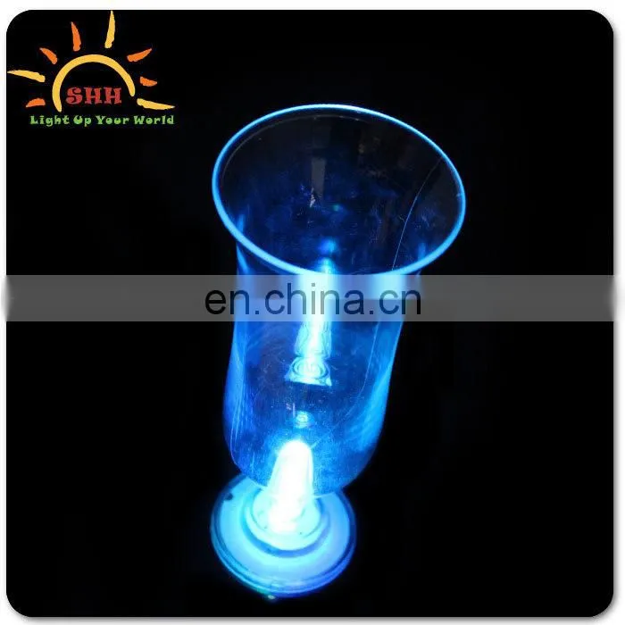 bar accessary decorating idea led hurricane glass plastic for party
