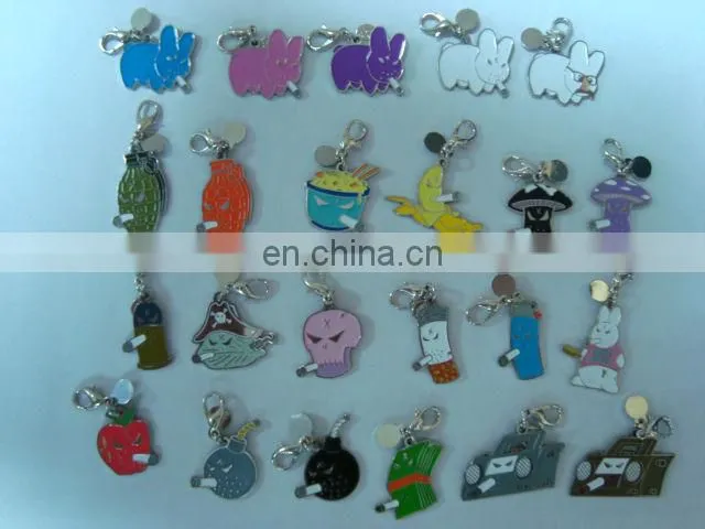 skull custom metal zipper pull