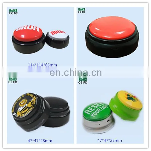 10 Seconds Playing Sound Easy Red Buzzer Button