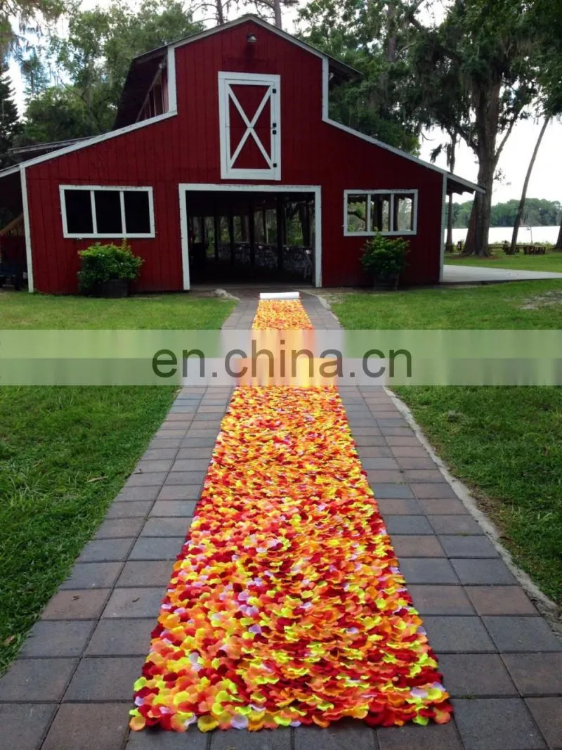 Rustic Wedding Petal Aisle Runner