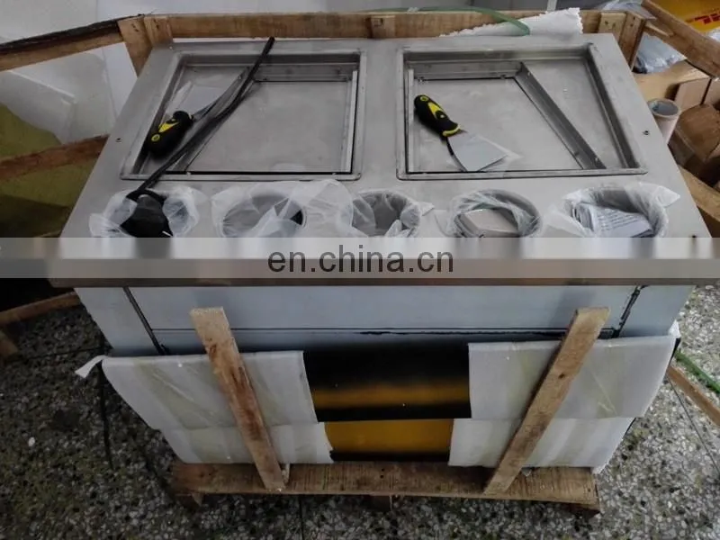 Hot sale cold stone table fry ice cream machine with best price and long service life