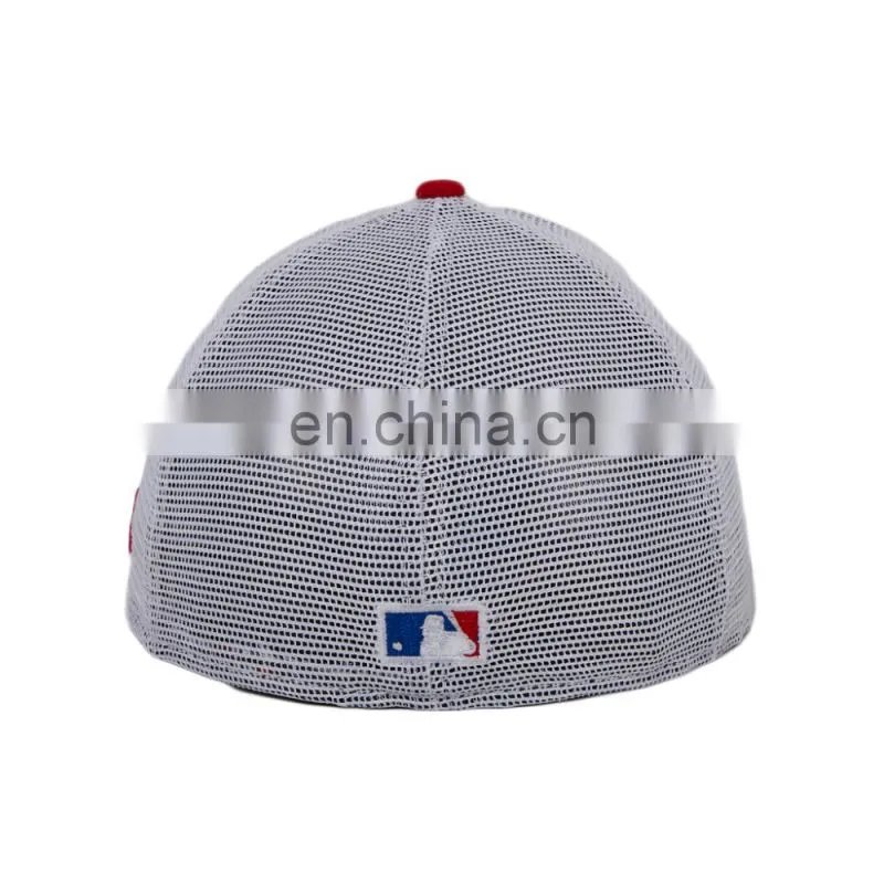 Diznew Custom 2D Embroidery Logo Plastic Strapback 6 Panel White and Purple Thick Dad Baseball Hats