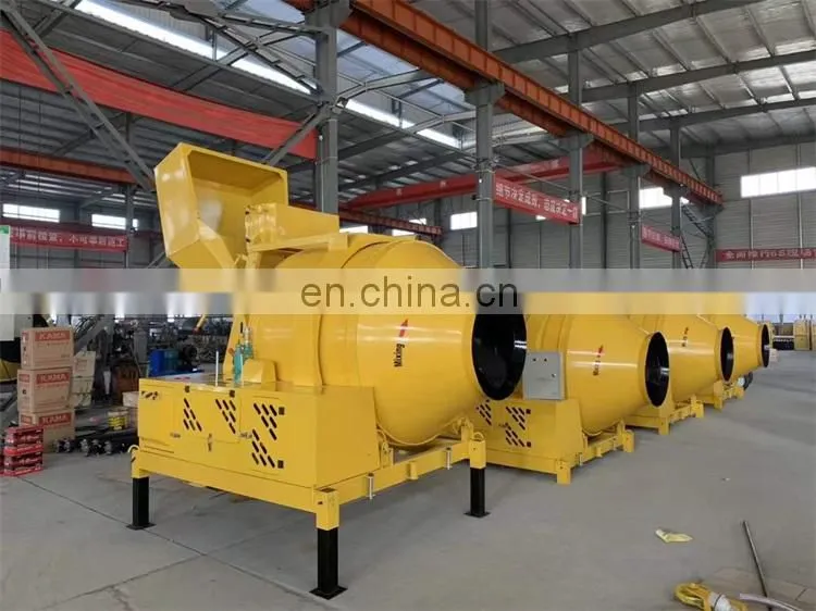 500L four wheeled diesel self loading concrete mixer machine portable with lift price
