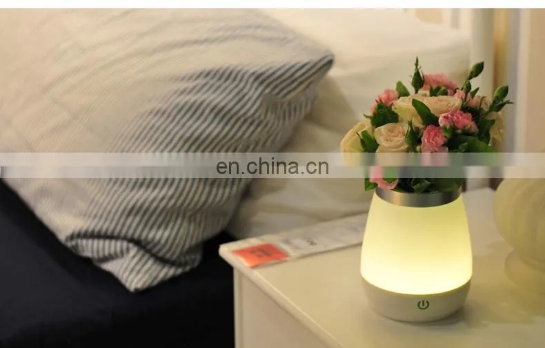 Creative table lamp LED energy-saving touch switch flower pot lamp