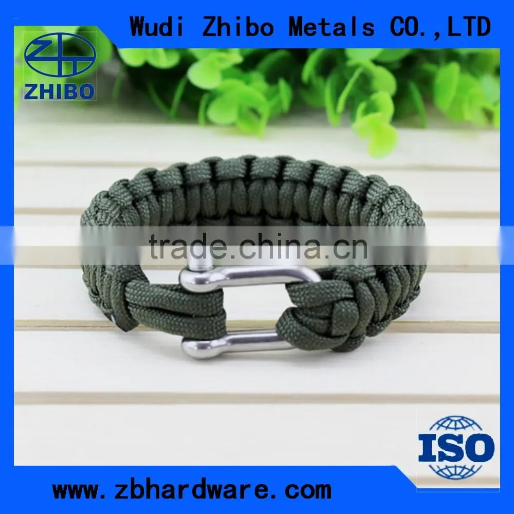 High quality paracord survival bracelet with adjustable clasp wholesale paracord bracelet