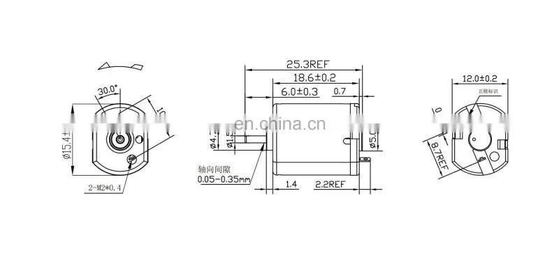 030 high speed long shaft dc micro motor 1.2v