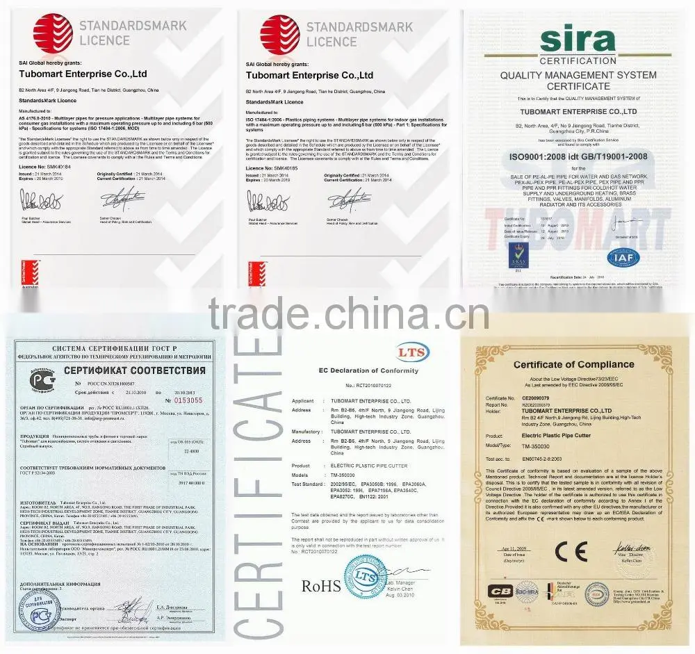 electrical and electronic pipe tool for pex and pex-al-pex pipes