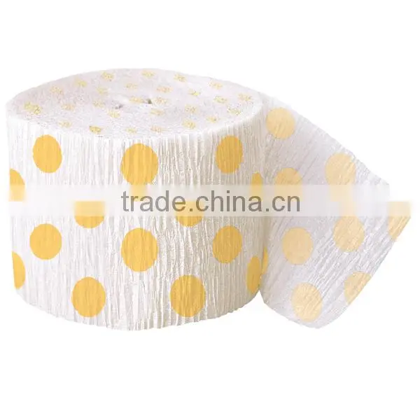 Polka Dot Crepe Paper Streamer SD056