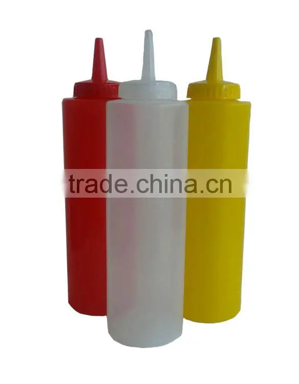 12OZ Plastic Squeeze Bottle Screw Cap for Hotel Restaurant