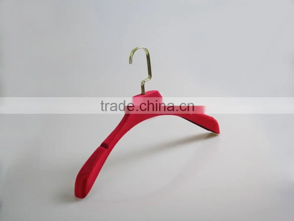 Luxury lady velvet clothes hangers with logo