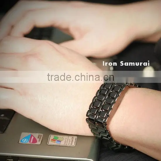 fashion plastic iron samurai led watch TM-S1