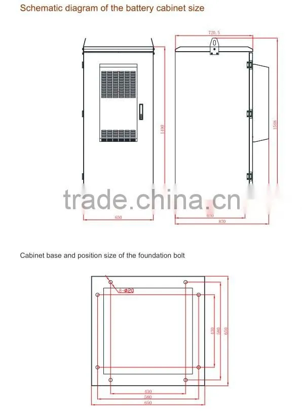 25U outdoor electrical cabinet