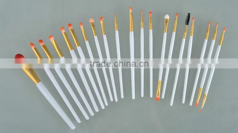 20pcs/set White Professional High Quality Foundation Powder Brush Cosmetics Makeup Brushes