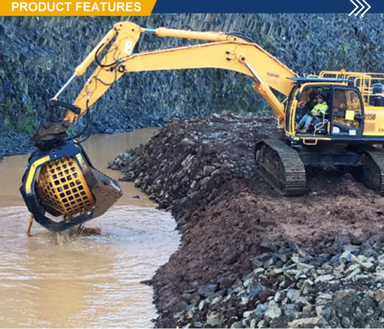 ZHONG XIE engineering and construction machinery hydraulic rotary screen bucket