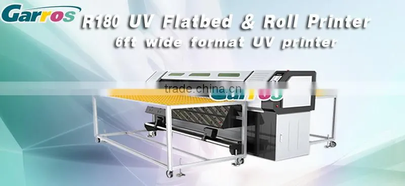 Large format printer Roll To Roll flatbed UV printer from Garros UV1852