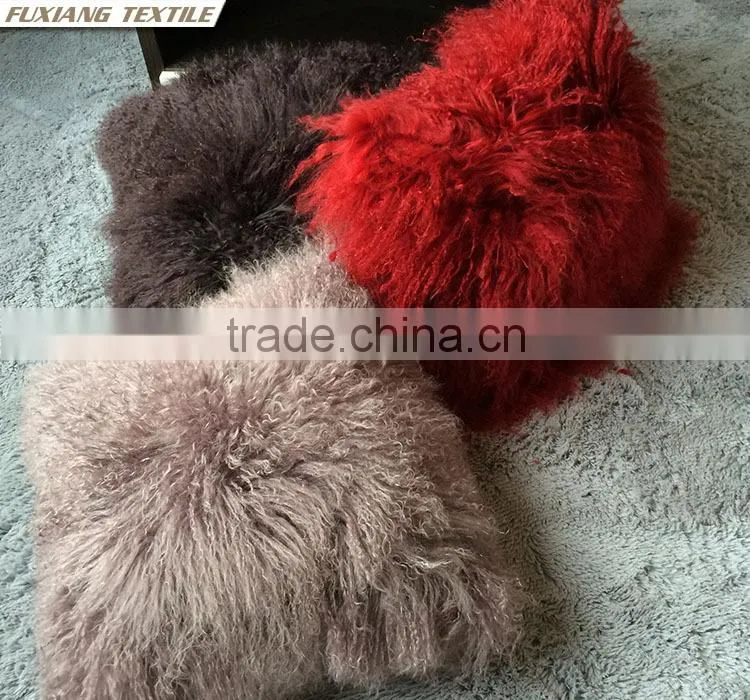 luxury fur pillow cushion