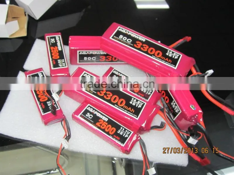 11.1V 3300mah 30C lipo battery| AGA Power RC helicopter battery with EC5 connector
