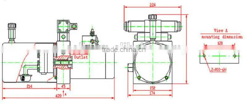 Dumping truck covering hydraulic power units