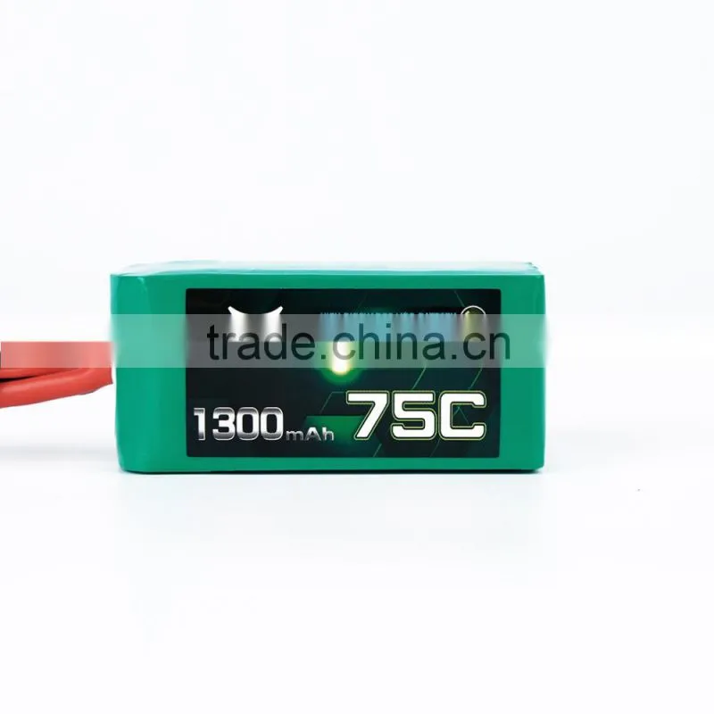 ACEHE 14.8V 1300mAh 75C Capacity High RatePowerful Rechargeable Lithium Polymer Batteries