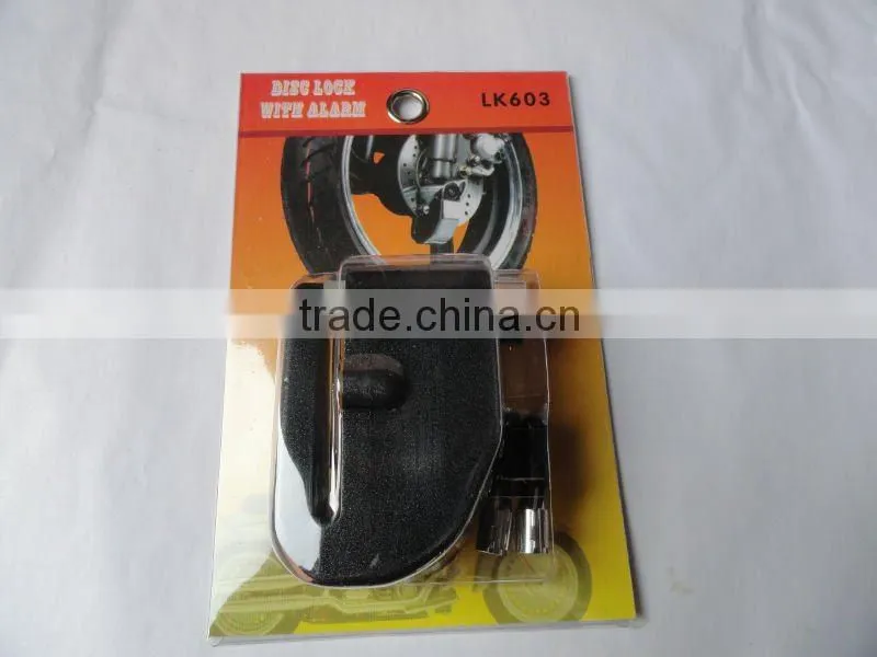 New motorcycle alarm disc lock