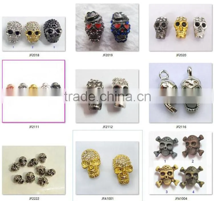 JFA1047 Silver gold rose gold plated metal laughing buddha head beads