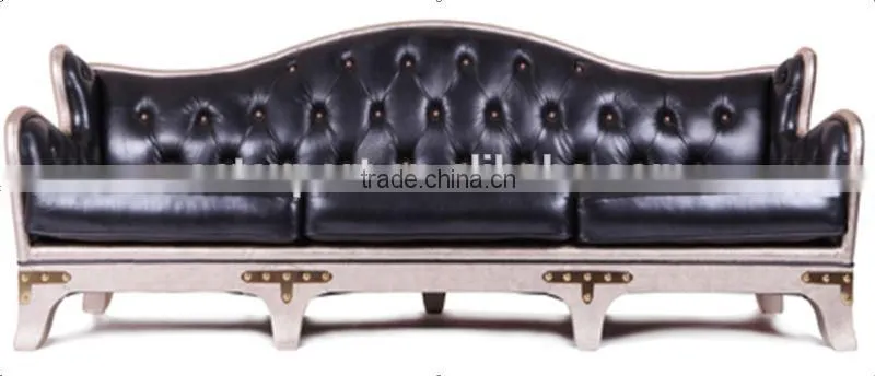 2015 Guangdong Shunde Modern Design top grain Leather Sofa Set Sectional sofa