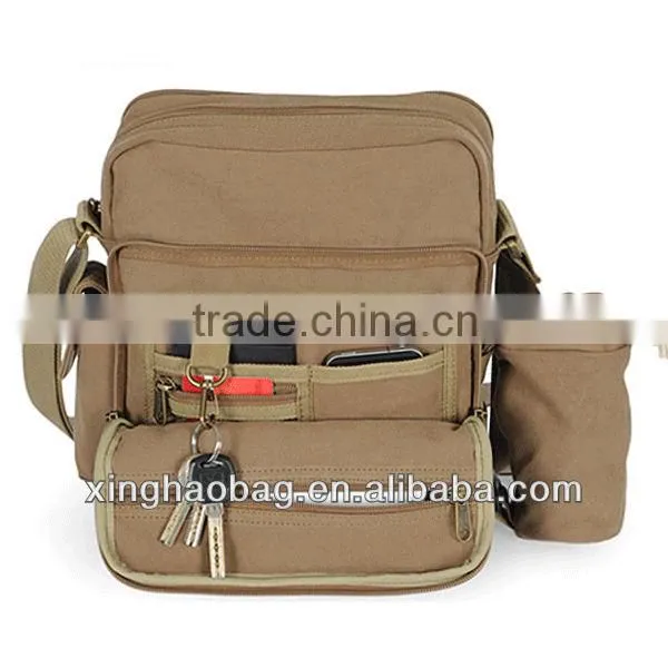 Cheap vintage adjustable canvas messenger bag