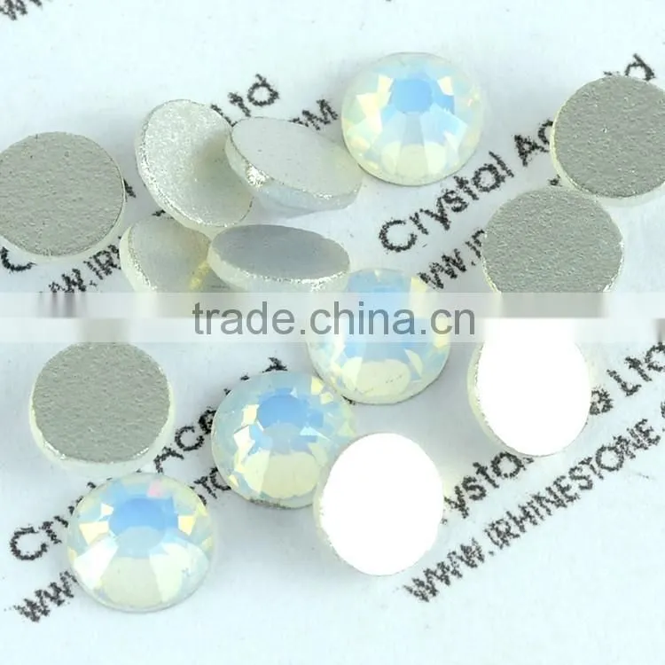 Good feedback flatback non hotfix white opal crystal